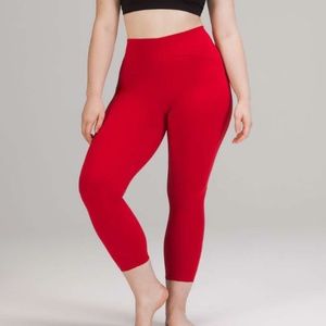 InStill High-Rise Tight 25" Dark Red Size 4 Lululemon